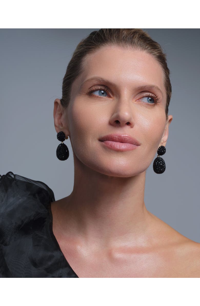 Saulė Label Clio Earrings, Alternate, color, Black Dusk