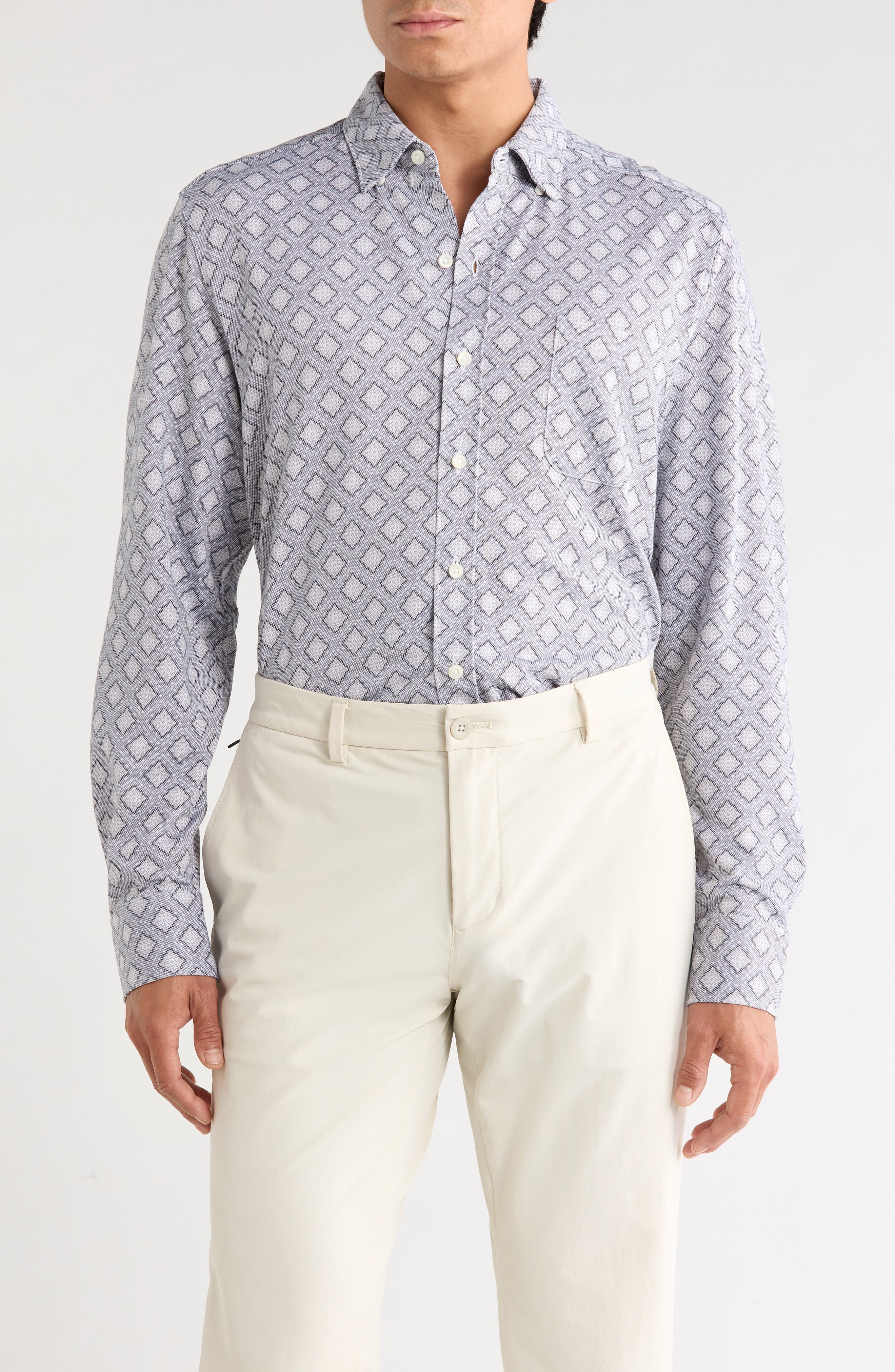 San Rio Twill Mira Mosaic Long Sleeve Shirt