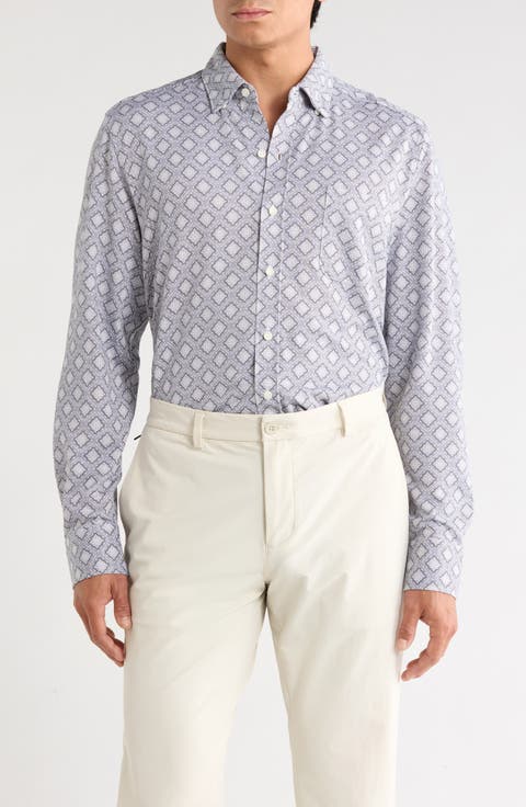 San Rio Twill Mira Mosaic Long Sleeve Shirt