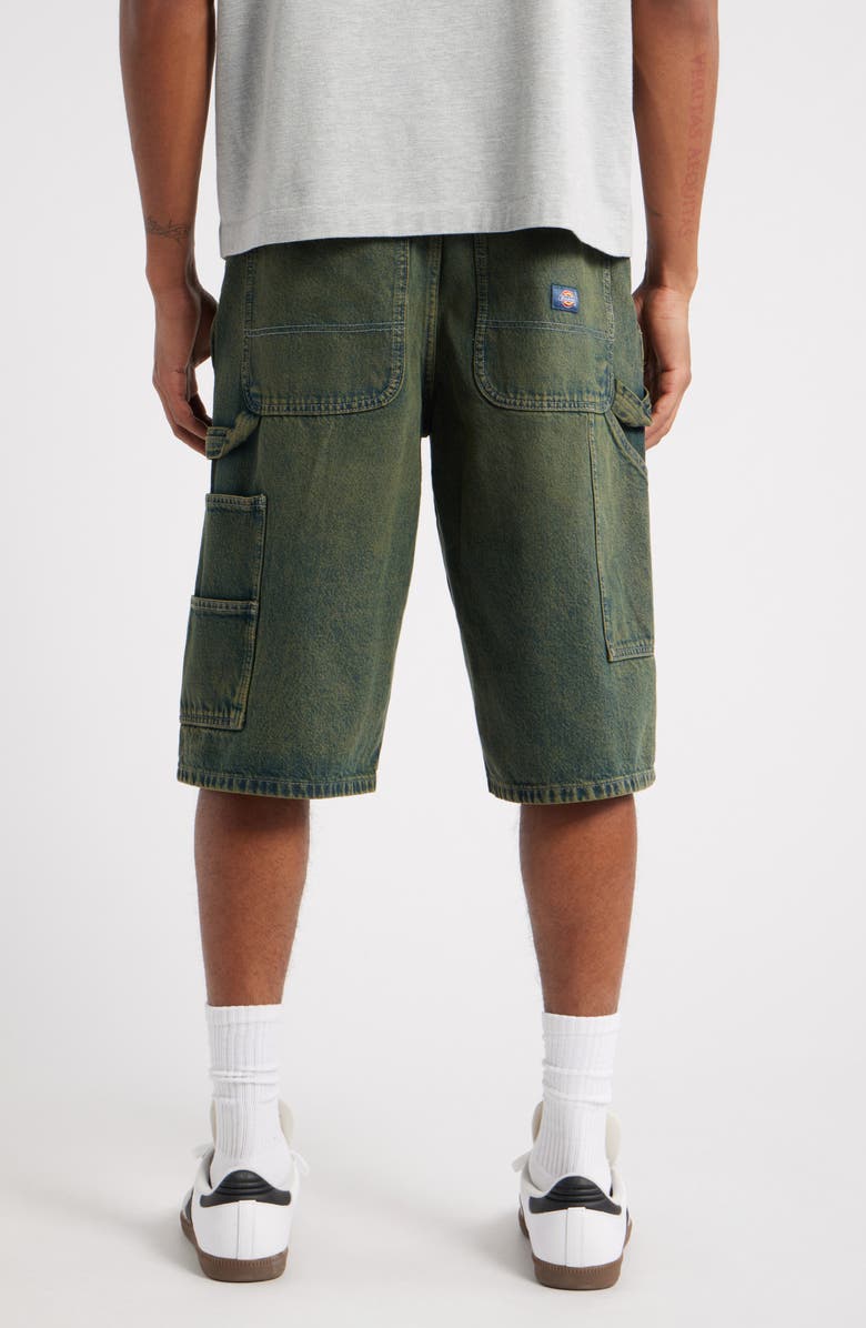 Dickies Loose Fit Denim Painter's Shorts, Alternate, color, 