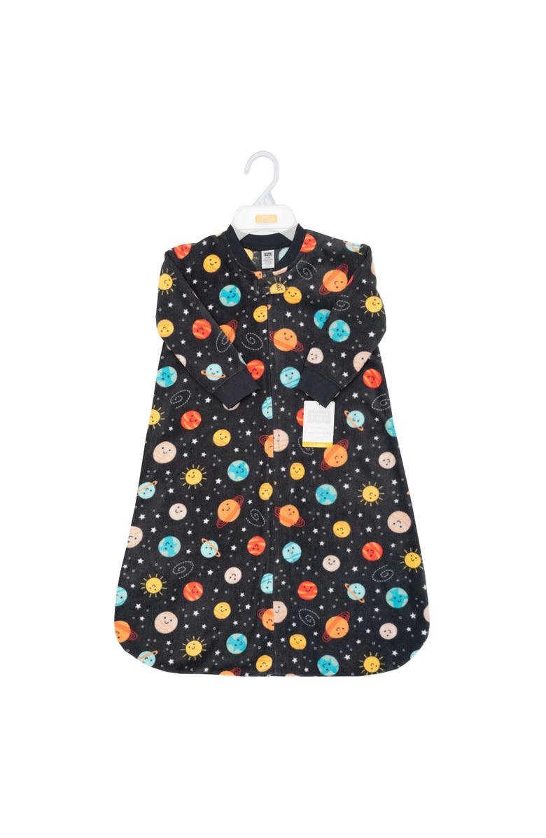 Hudson Baby Fleece Long-Sleeve Sleeping Bag, Alternate, color, Happy Planets