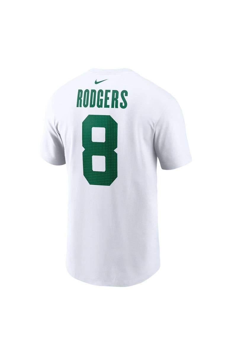 Nike Youth Nike Aaron Rodgers White New York Jets Player Name & Number T-Shirt, Alternate, color,