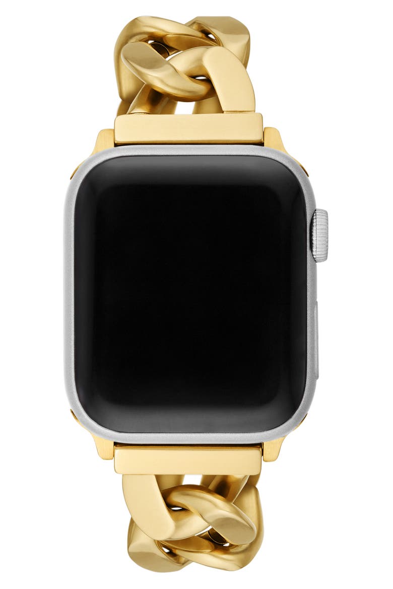 The Curb Link 20mm Apple Watch® Bracelet Watchband, Alternate, color, GOLD