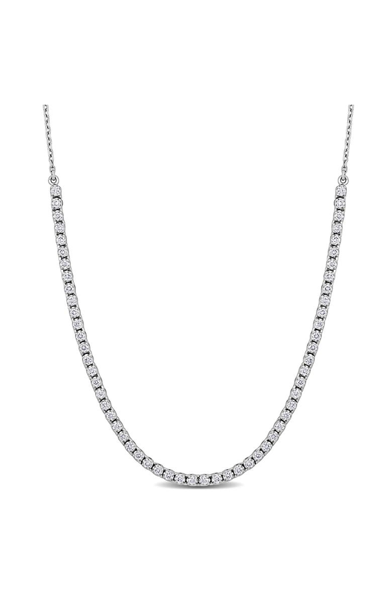 Julianna B. Lab-Grown Diamond Semi-Tennis Necklace 14k, Main, color, White Gold