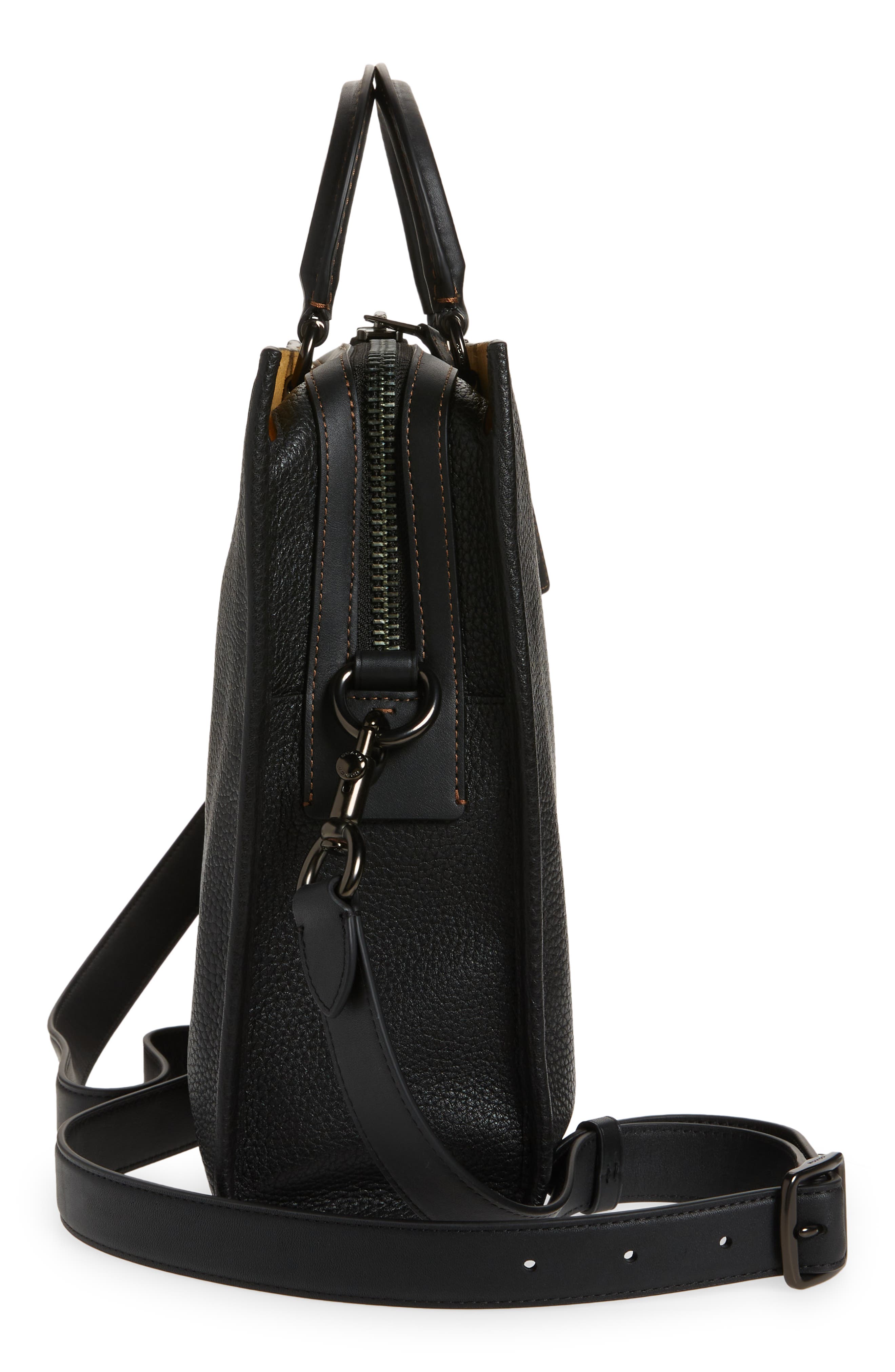 COACH Rogue Leather Briefcase, Alternate, color, 