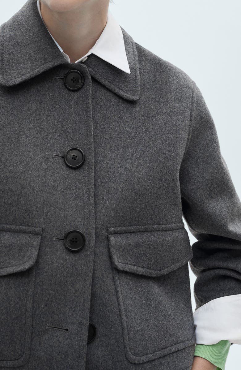 MANGO Wool Blend Jacket, Alternate, color, 