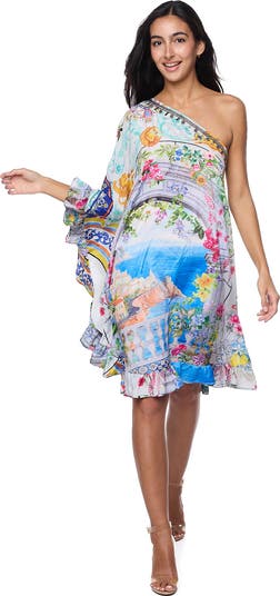One-Shoulder Ruffle Dress
