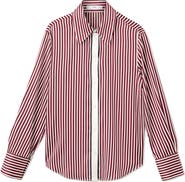 MANGO Combined Stripe Button-Up Shirt