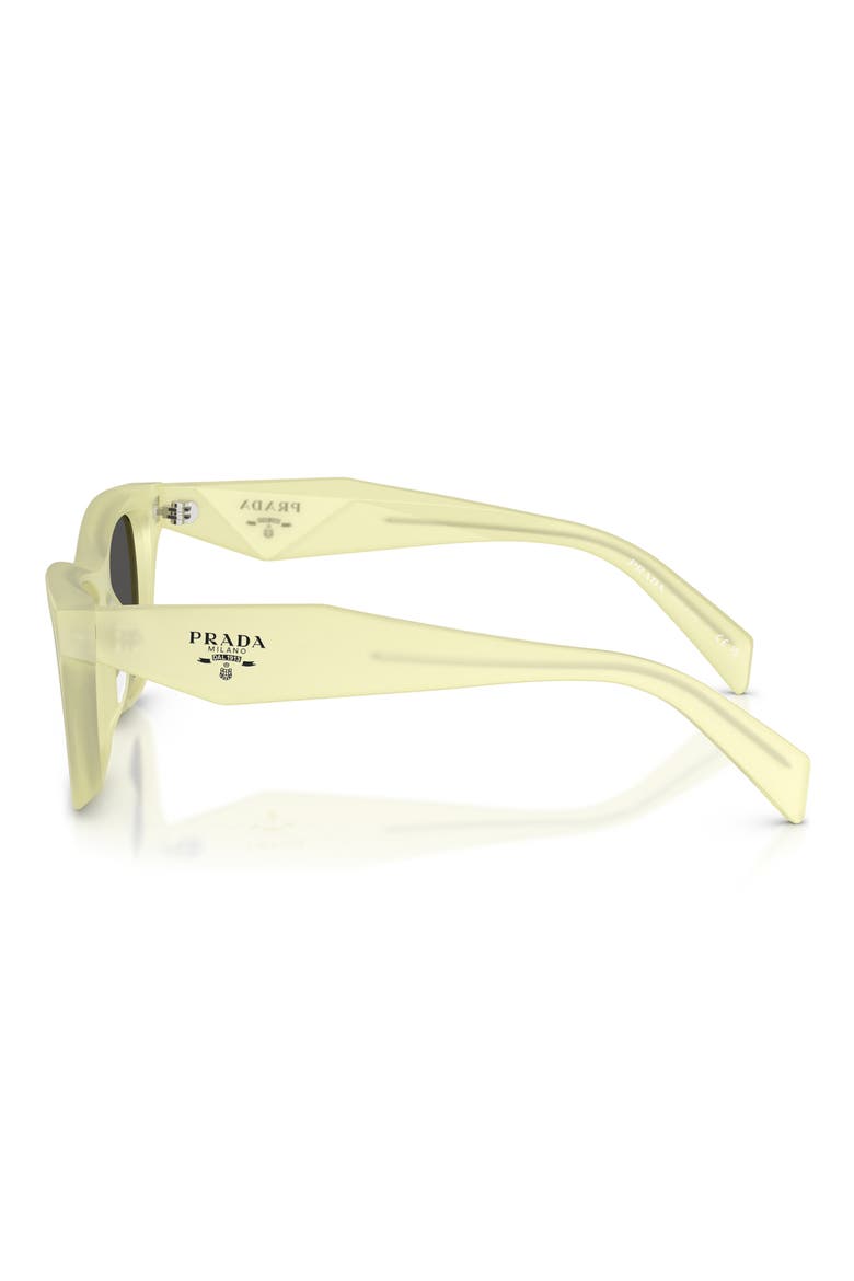 51mm Butterfly Sunglasses, Alternate, color, FROSTED VANILLA / DARK GREY