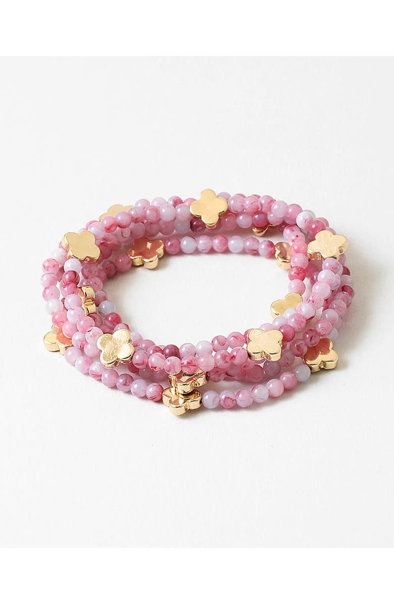 Erin McDermott Jewelry Strawberry Fields Forever Bracelet, Main, color, Pink