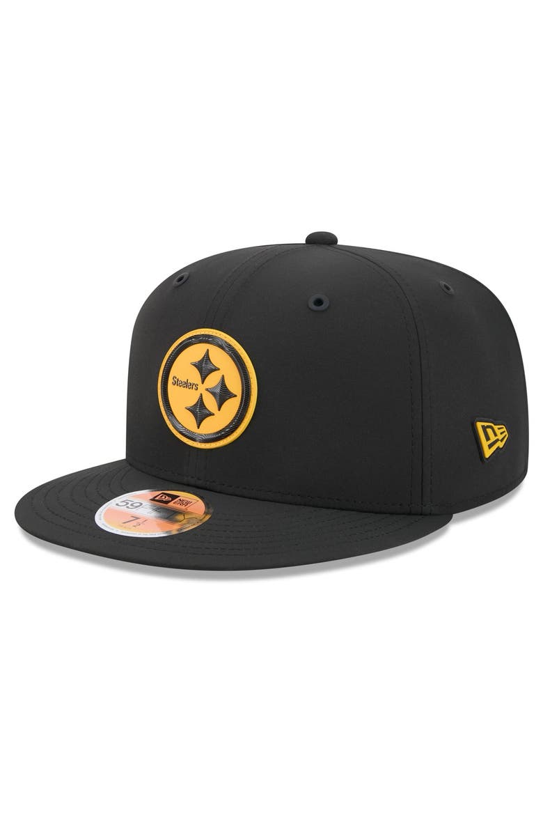 Men's New Era Black Pittsburgh Steelers 2026 Sideline 59FIFTY Fitted Hat, Main, color, Black