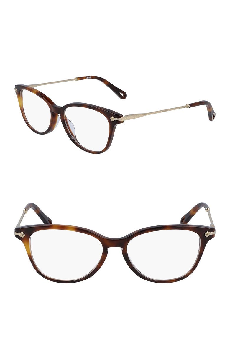 Chloé Rectangular Full Rim 52mm Optical Frames, Main, color,