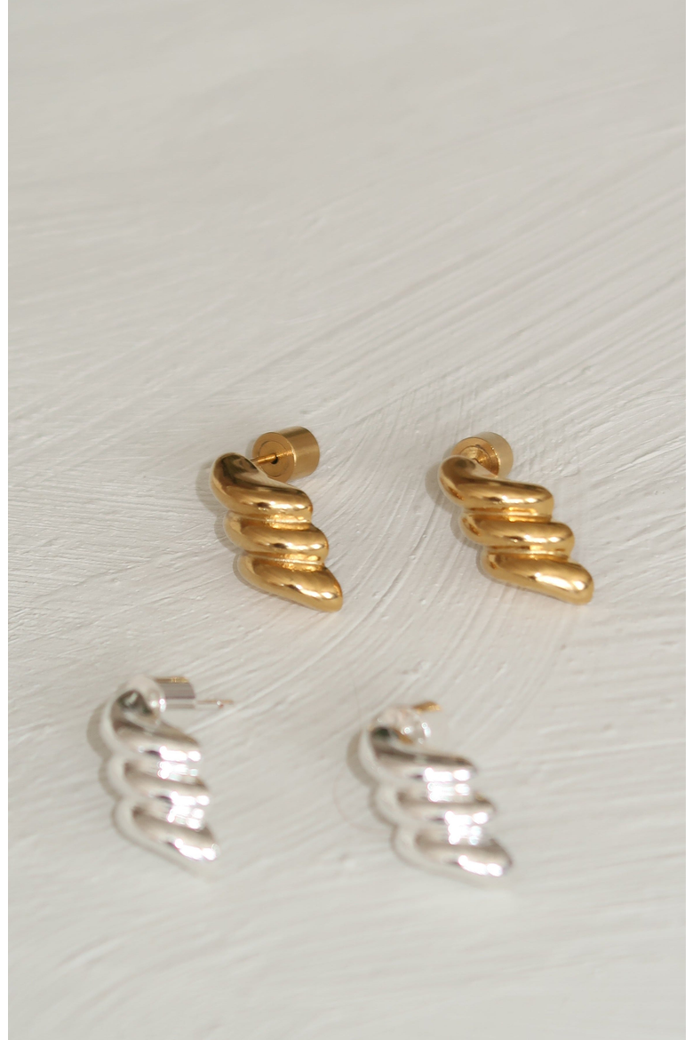 Ford Earrings, Alternate, color, Gold