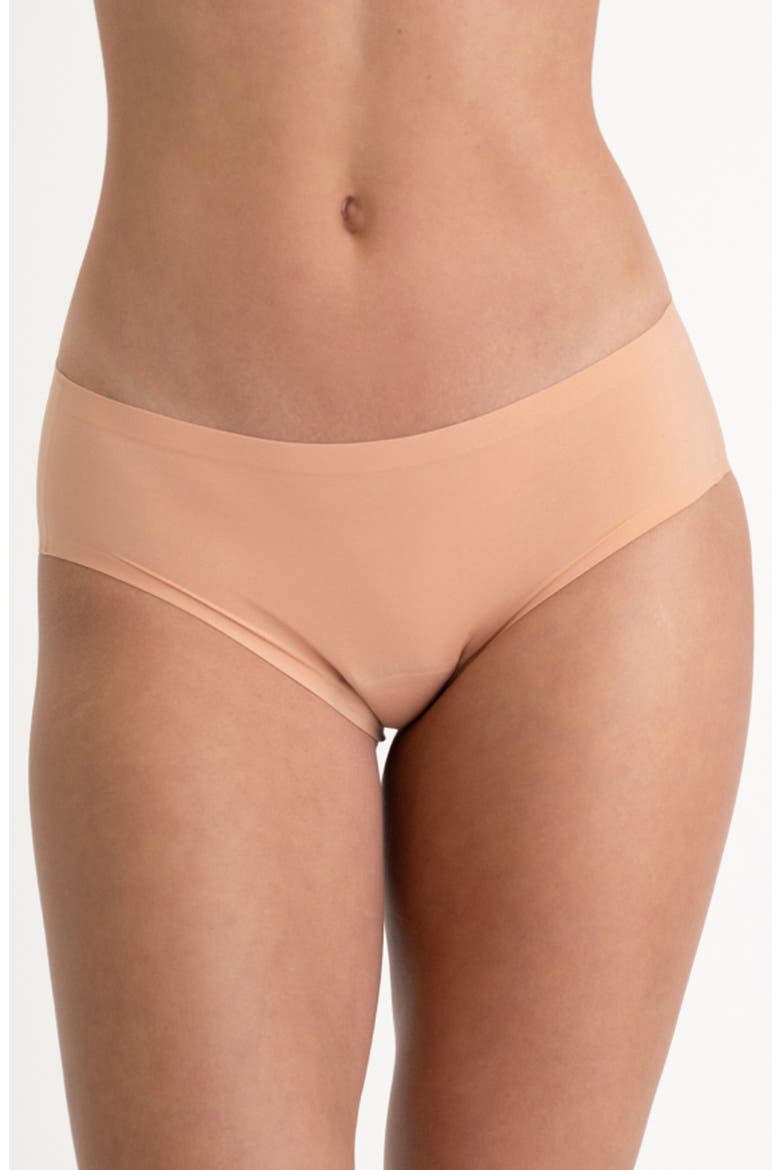 Period & Leakproof Regular Absorbency Stretch Bikini, Main, color, SMOOTH TERRACOTTA