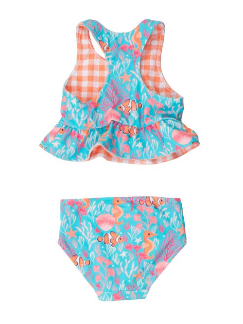 Shop Rufflebutts Baby/toddler Girls Upf50+ Sun Protected Reversible Peplum Tankini