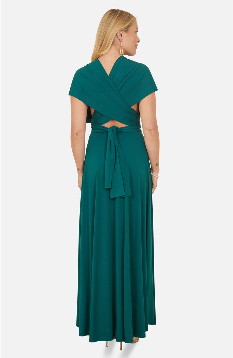 Yumi Jersey Stretch Multiway Maxi Dress, Alternate, color, Green