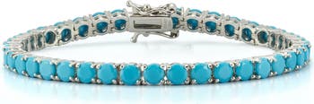 Chloe Tennis Bracelet - Turquoise main image 0