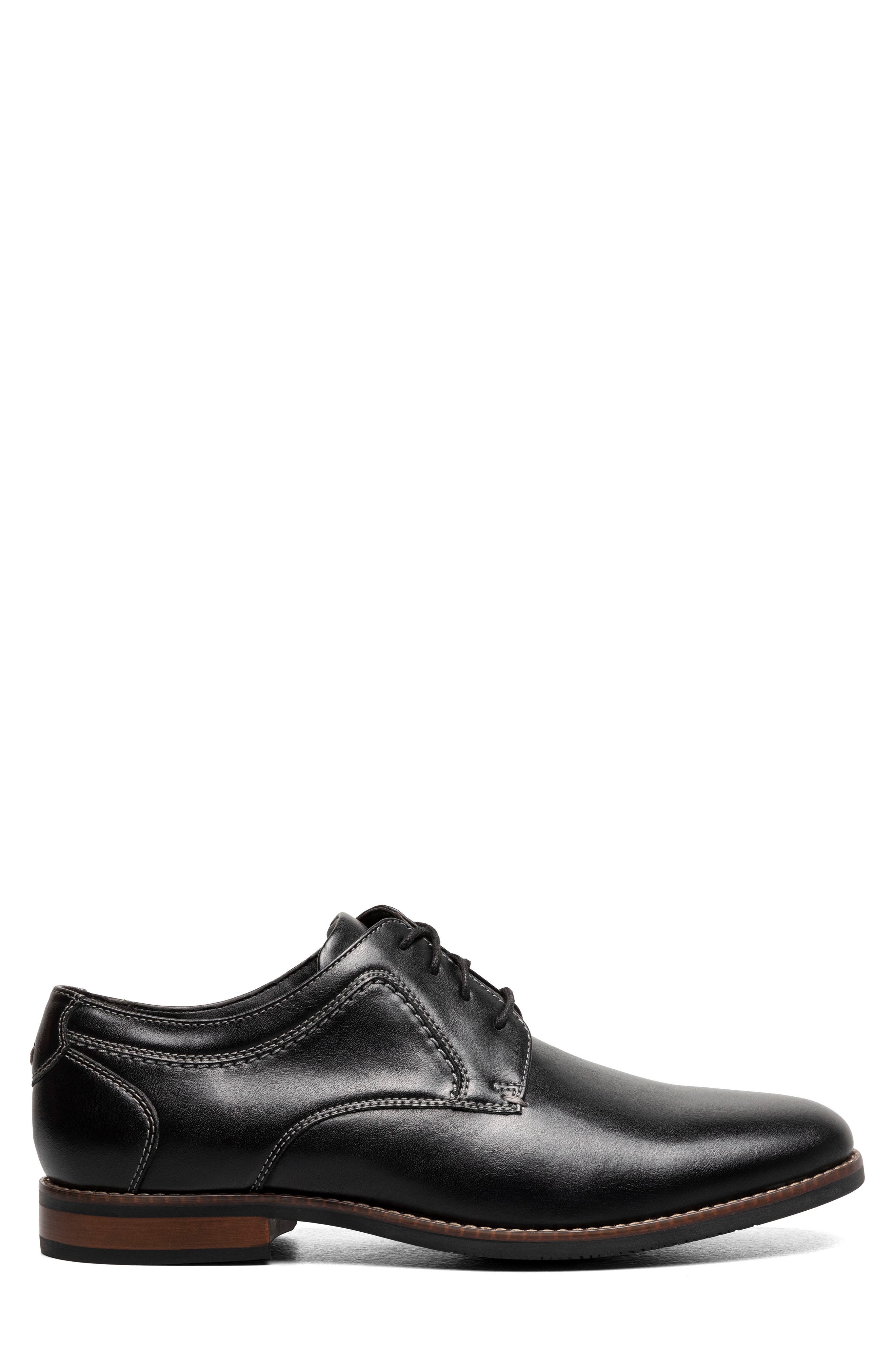 NUNN BUSH Wedgewood Plain Toe Derby, Alternate, color, Black