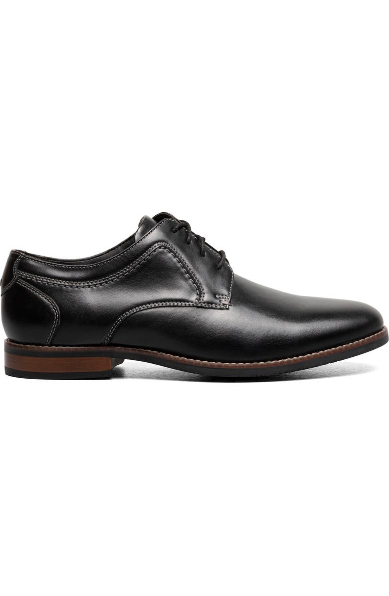 NUNN BUSH Wedgewood Plain Toe Derby, Alternate, color, Black