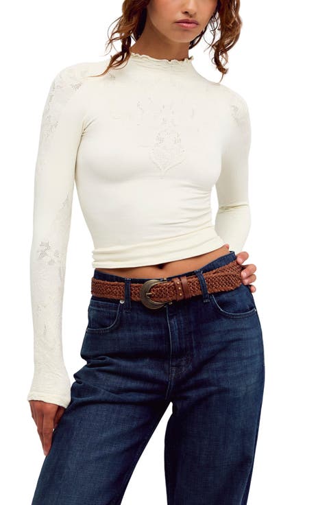 Intimately FP Mixed Feelings Mock Neck Top
