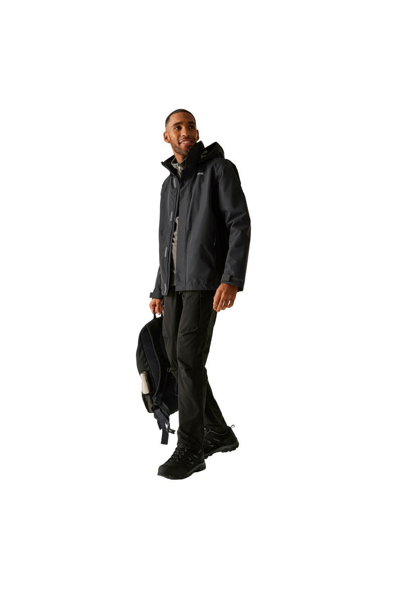 Matt Ii Waterproof Jacket, Alternate, color, Ash and Black