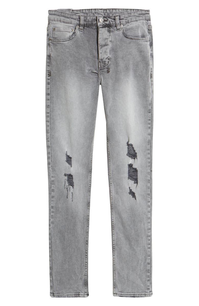 Ksubi Chitch Prodigy Trashed Ripped Slim Fit Stretch Denim Jeans, Alternate, color, 