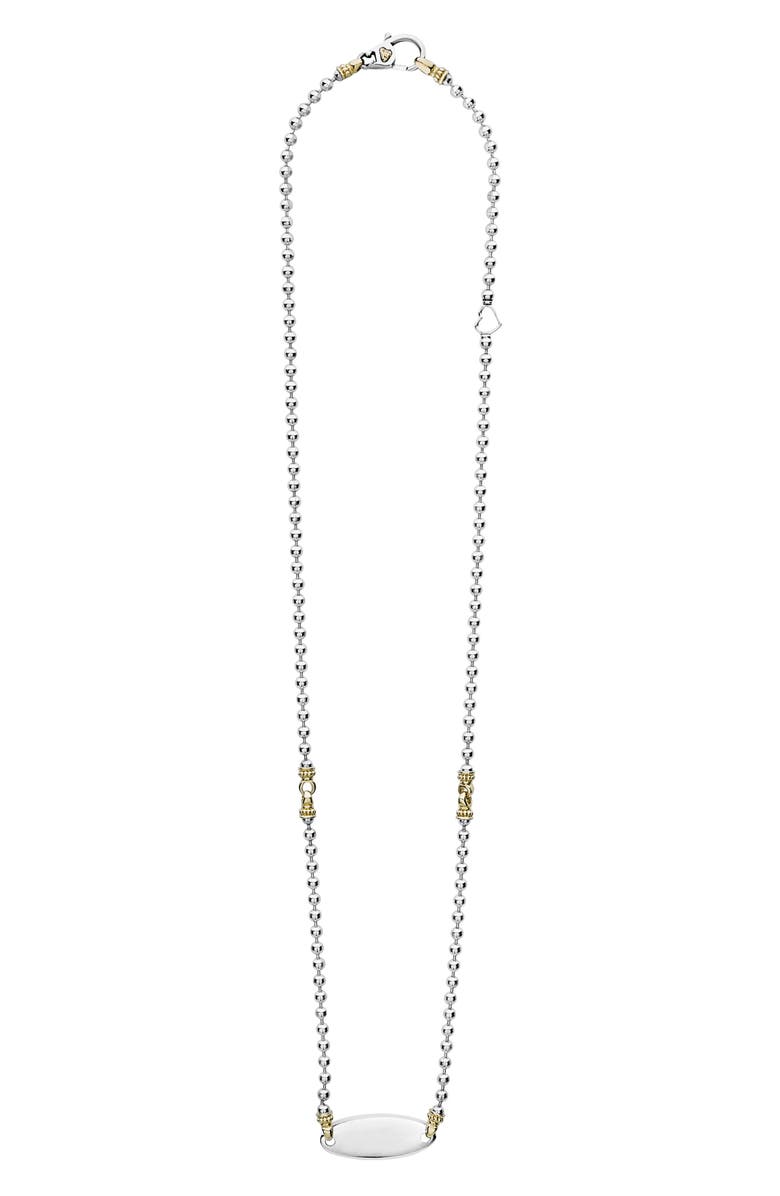 LAGOS Beloved Oval Plate Chain Necklace, Main, color,