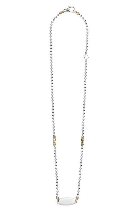 Beloved Oval Plate Chain Necklace