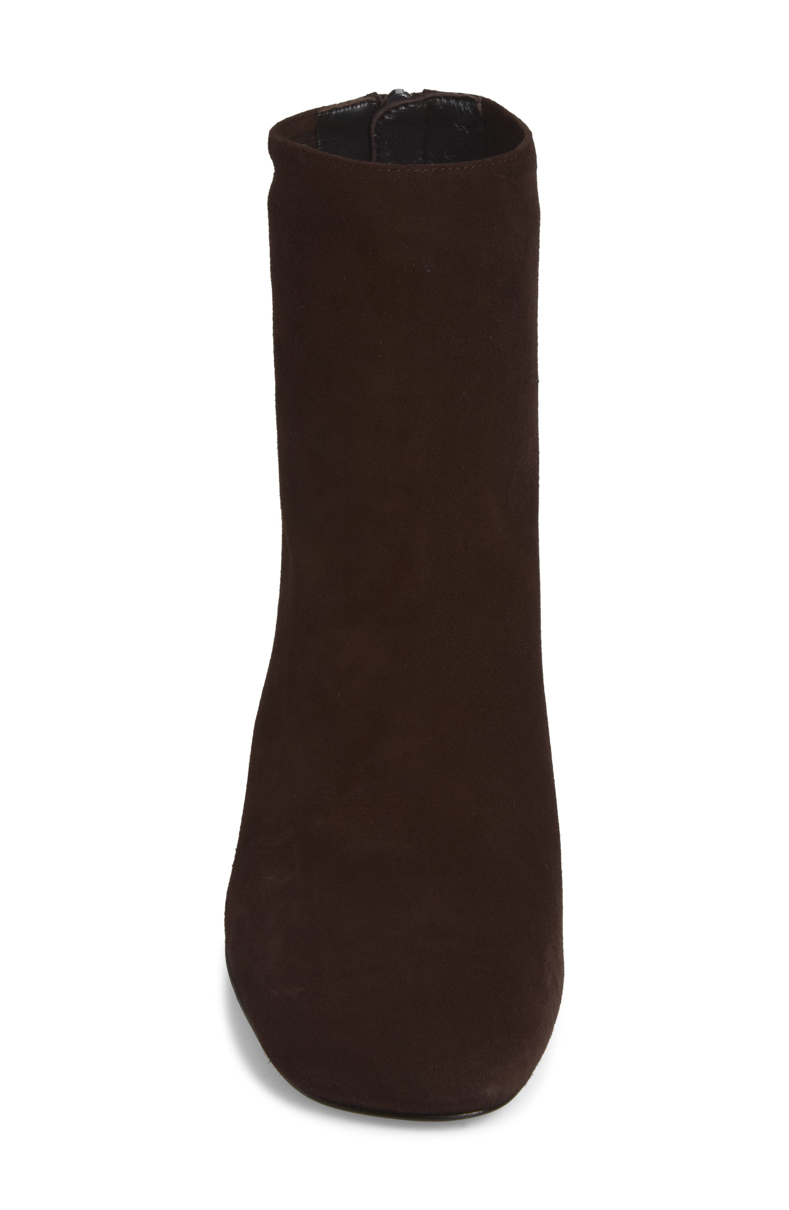 Suede Ankle Bootie, Alternate, color, BROWN