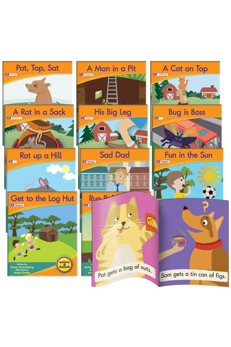 Letter Sound Readers Fiction Toy Phase 2, Main, color, Multicolored