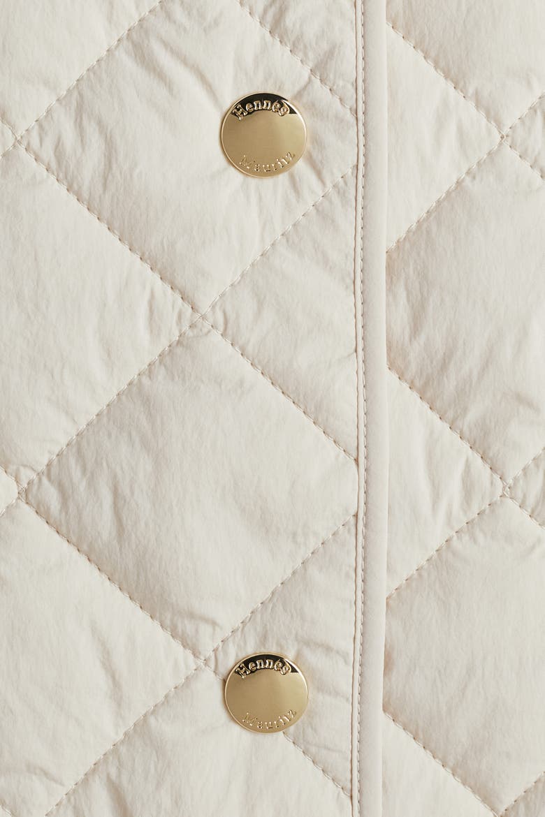 Quilted Gilet, Alternate, color, Light beige