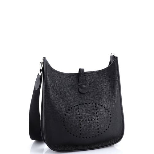 Pre-owned Hermes  Hermes Evelyne Bag Gen Ii Clemence Pm In Black