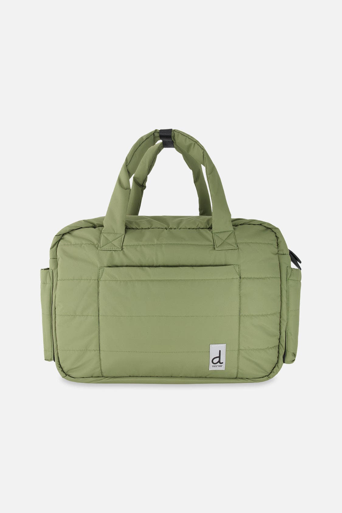 Deux par Deux Water-Repellent 7-Compartment Changing Mat Diaper Bag, Main, color, Olive Green