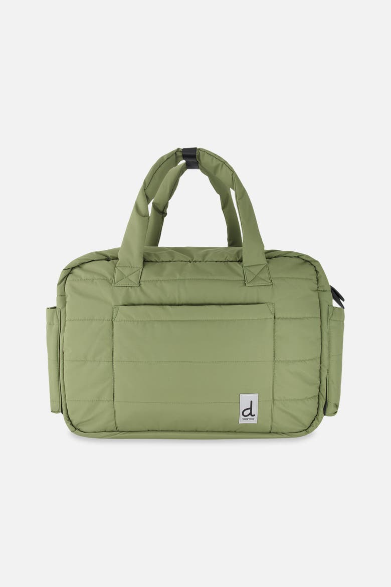 Water-Repellent 7-Compartment Changing Mat Diaper Bag, Main, color, Olive Green