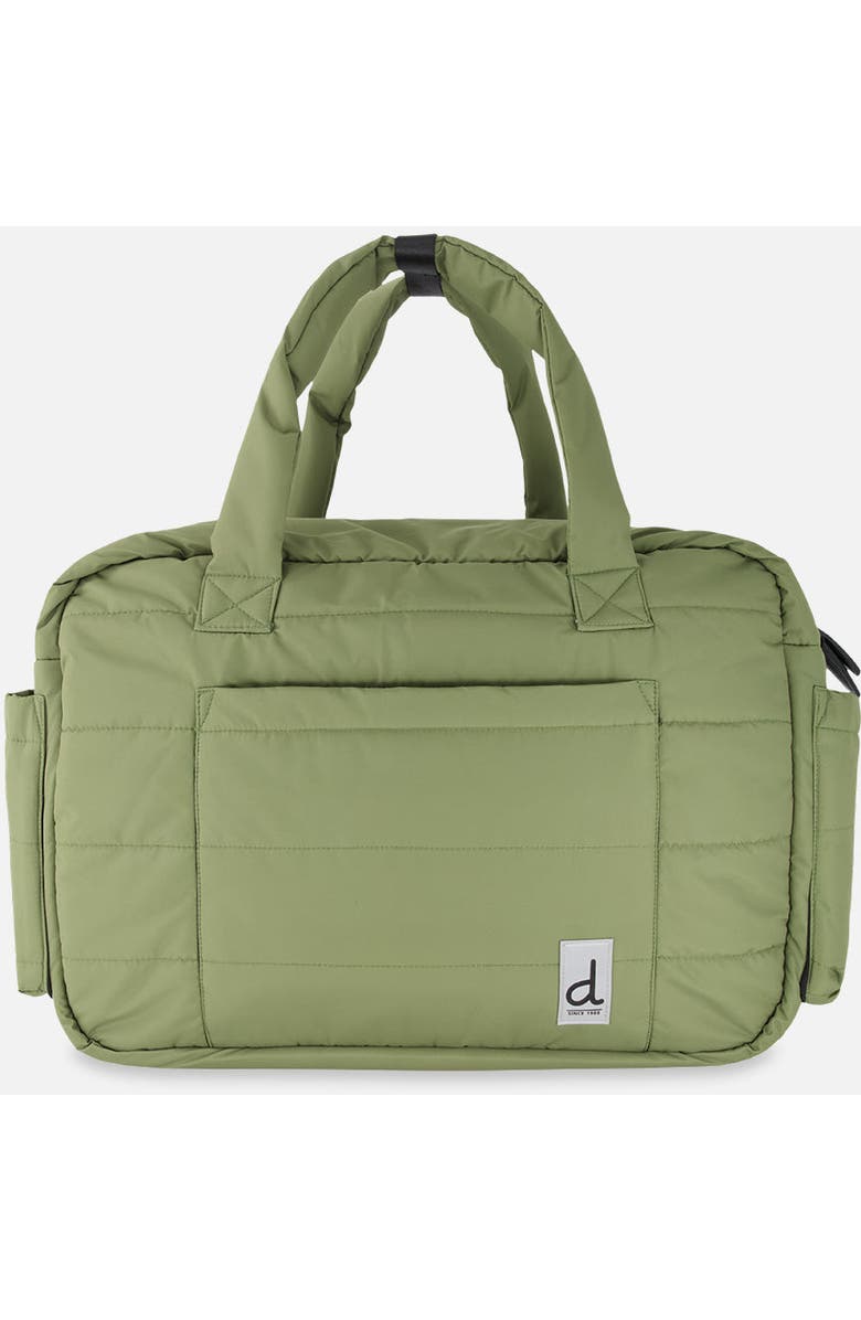 Deux par Deux Water-Repellent 7-Compartment Changing Mat Diaper Bag, Main, color, Olive Green