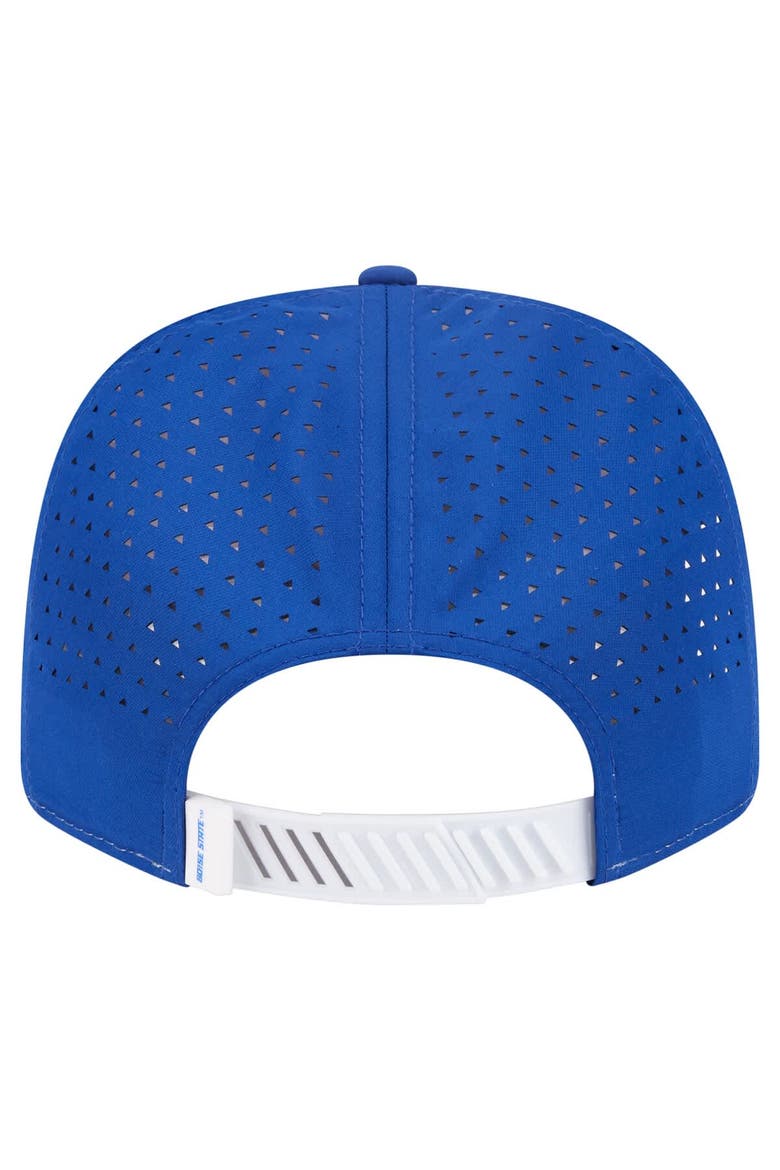 Men's New Era White/Royal Boise State Broncos Perforated Patched 9SEVENTY Adjustable Hat, Alternate, color, White
