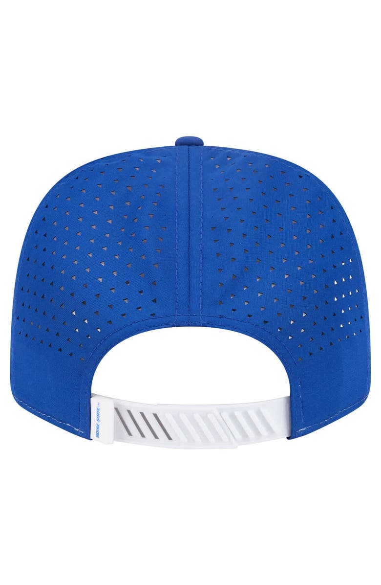 New Era Men's New Era White/Royal Boise State Broncos Perforated Patched 9SEVENTY Adjustable Hat, Alternate, color, White