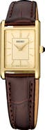 SEIKO WATCHES Essentials Leather Strap Watch