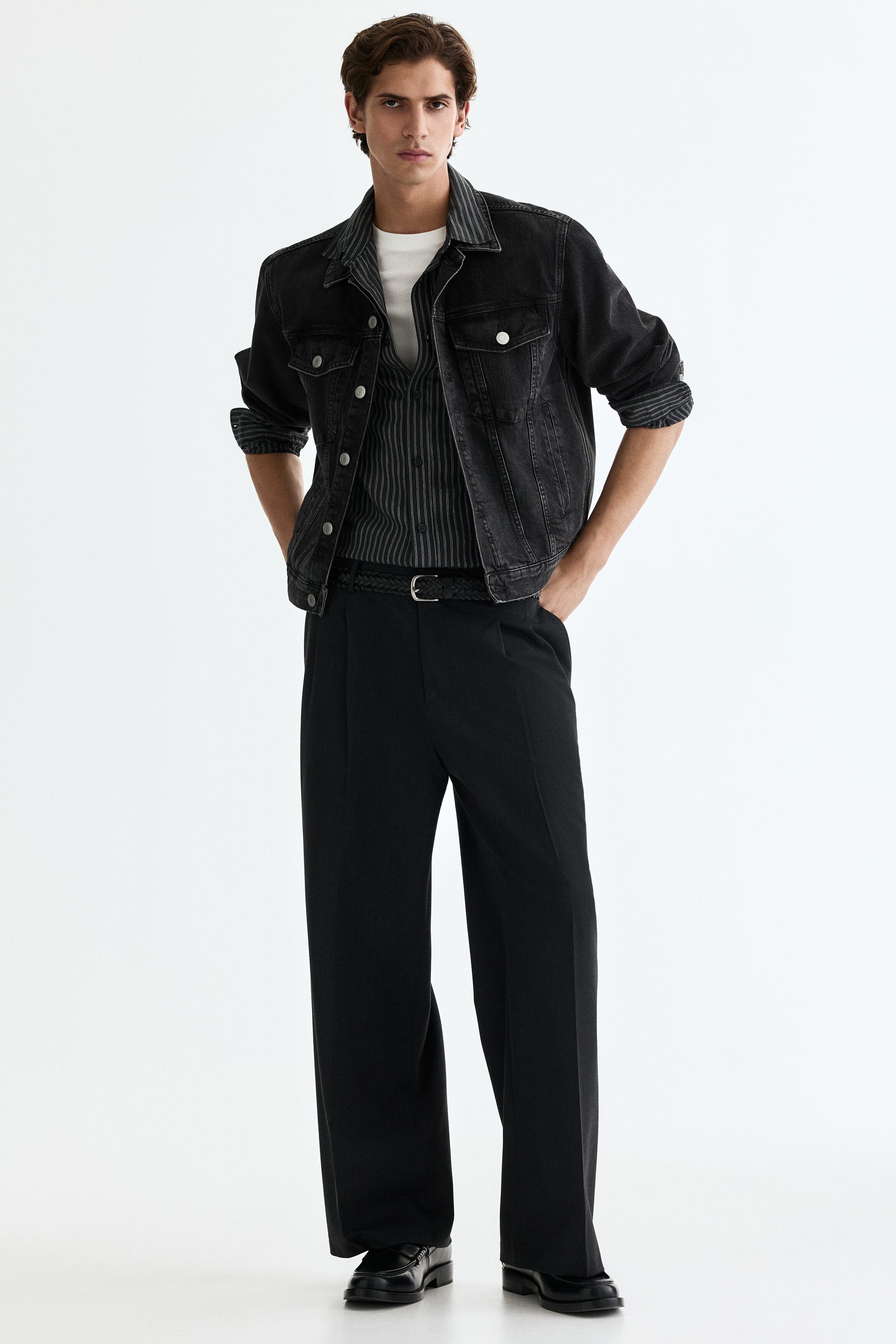 Loose Fit Tailored Trousers - image 2
