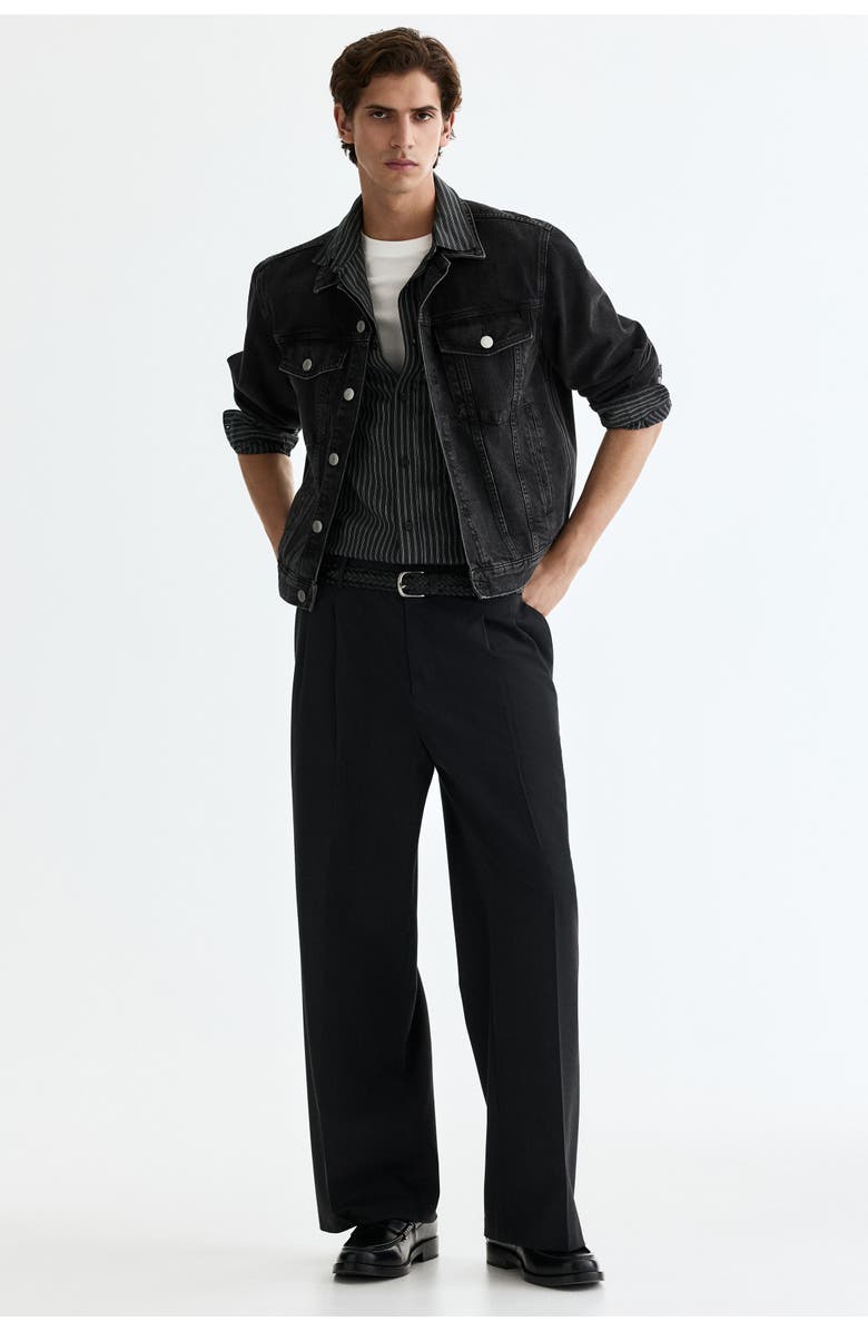 H&M Loose Fit Tailored Trousers, Alternate, color, 