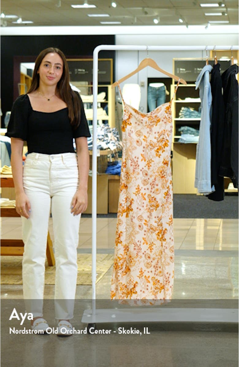 Yelena Floral Print Slipdress, sales video thumbnail