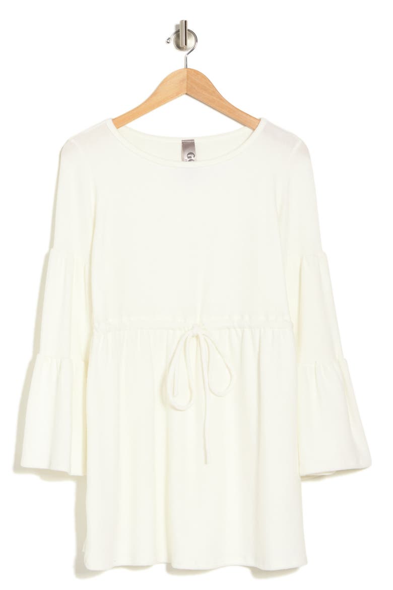 Boat Neck Bell Sleeve Minidress, Alternate, color, IVORY
