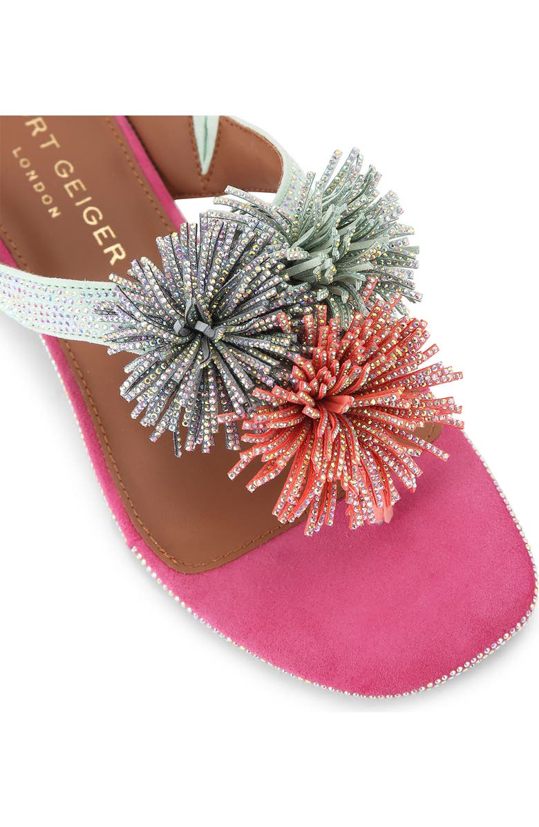 Kurt Geiger London Embellished Pom Pom Sandal, Alternate, color,
