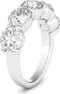 HauteCarat 5-Stone Lab Created Diamond Anniversary Ring