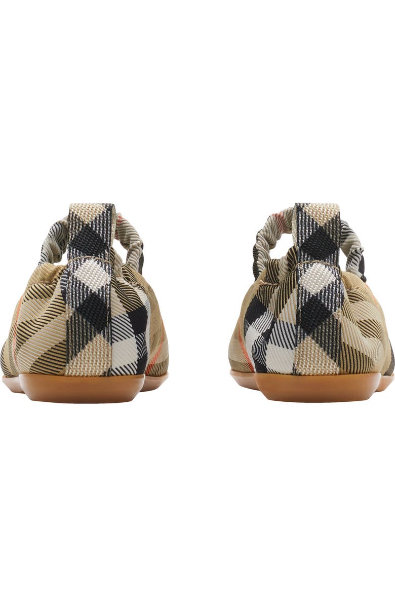 Burberry Check Ballerinas, Alternate, color, Sand