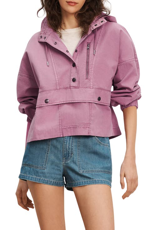 Cunningham Half Snap Cotton Hoodie