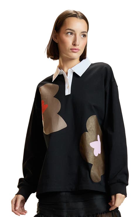Printed Cotton Rugby Shirt