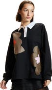 Cynthia Rowley Printed Cotton Rugby Shirt