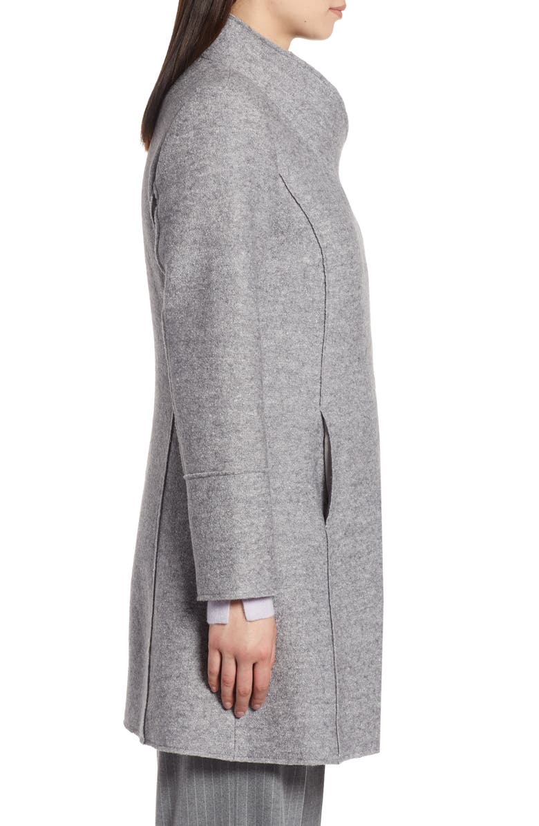 Halogen<sup>®</sup> Boiled Wool-Blend Asymmetrical Coat, Alternate, color,