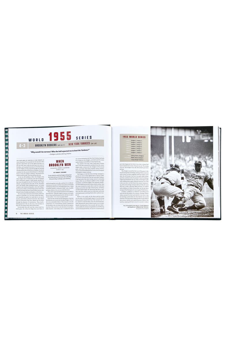 Graphic Image The World Series Leather Coffee Table Book, Alternate, color, Green